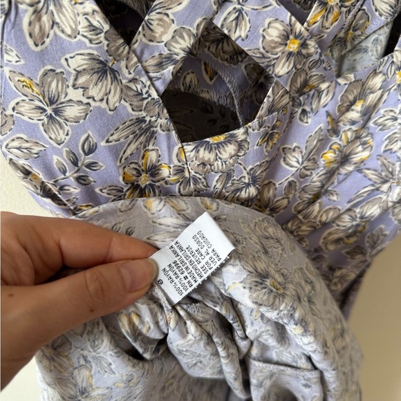 NWT Vintage Dress Barn Floral Purple and Yellow Dress - Picture 6 of 6